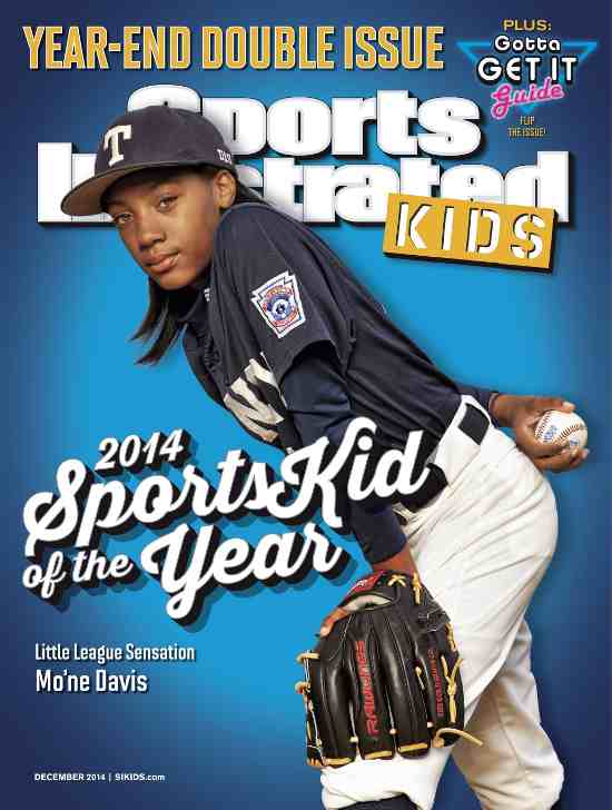 Sports Illustrated Kids SportsKid of the Year 2014, Mo'ne Davis