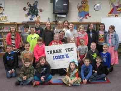 The Lowe's Charitable and Educational Foundation awarded North Coffee Elementary a $14,000 grant for new library furniture and flooring.