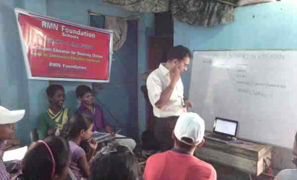 An Internet Education Class at RMN Foundation Free School for Children