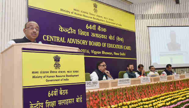 Vijay Goel addressing at the 64th Meeting of Central Advisory Board of Education (CABE), in New Delhi on October 25, 2016