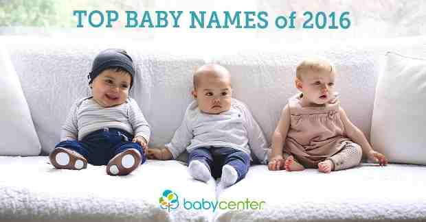 Top Baby Names of 2016