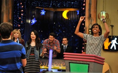 Michelle Obama in Special Episode of iCarly