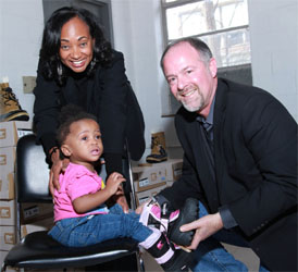 Toyota Donates Boots to Homeless Children