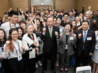 UN Chief Ban Ki-moon Urges Youth to Raise their Voices