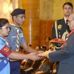 President of India Presents Awards to Scouts and Guides