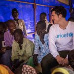 Actor Orlando Bloom Meets Displaced Children in Niger