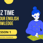 Test Your English Knowledge Quiz Lesson 1 Video