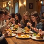 AI-generated Representational Image of People Eating Junk Food in a Restaurant | RMN News Service