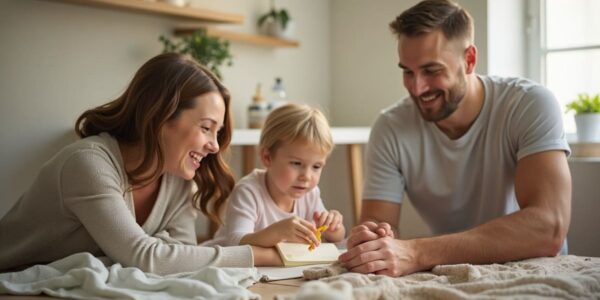 Parenting Guide. Representational AI-generated Image of Parents and a Child | RMN Kids News