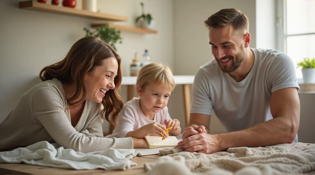 Parenting Guide. Representational AI-generated Image of Parents and a Child | RMN Kids News